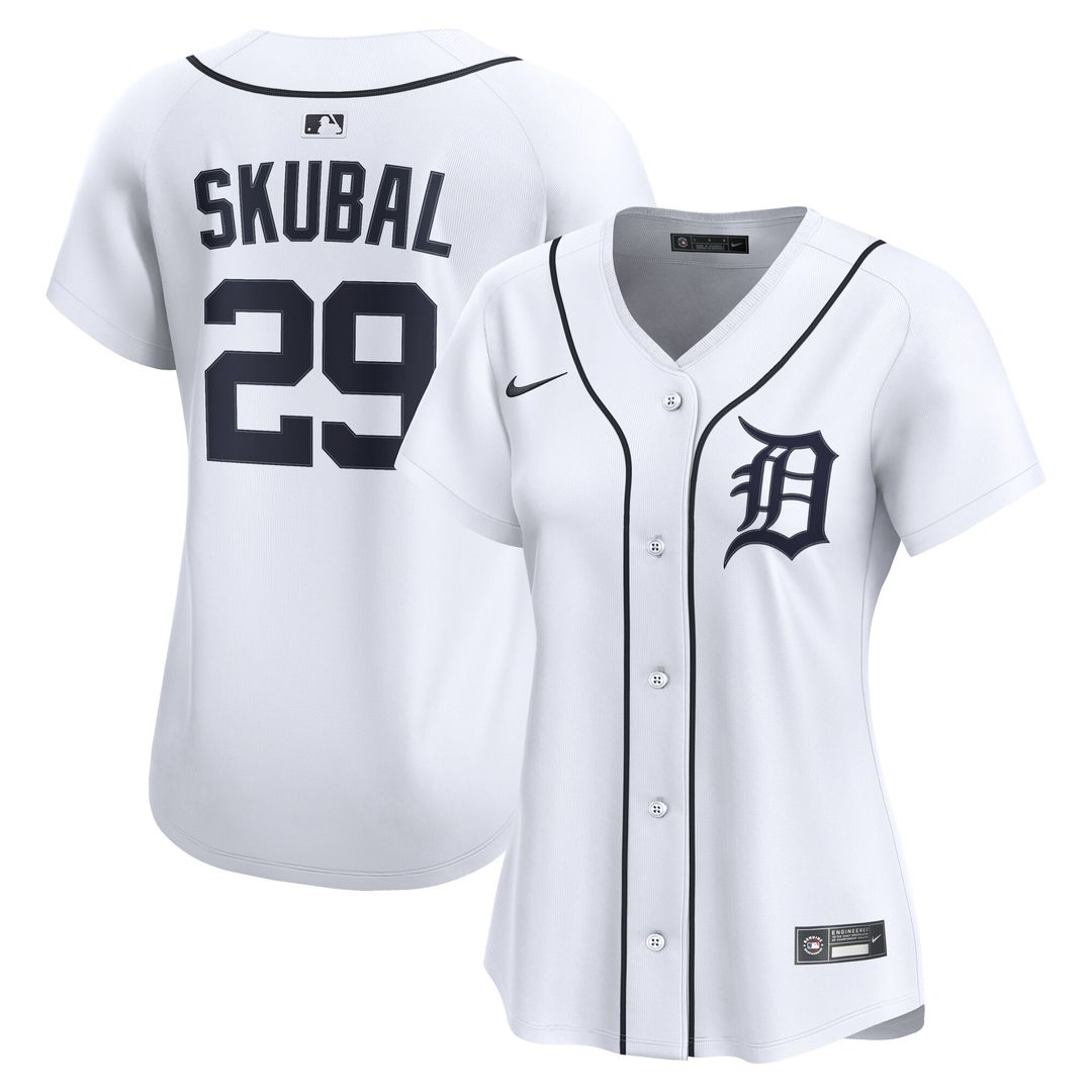 Detroit Tigers Tarik Skubal Nike Women's Home Limited Player Jersey - White Team Jersey Sports Fan Apparel