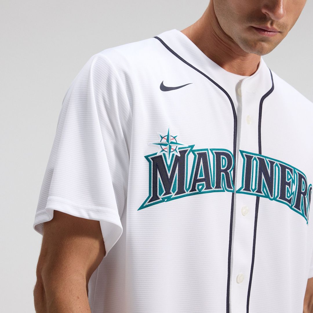 Seattle Mariners Luis Castillo Nike Home Replica Jersey - White Team Jersey Sports Fan Apparel