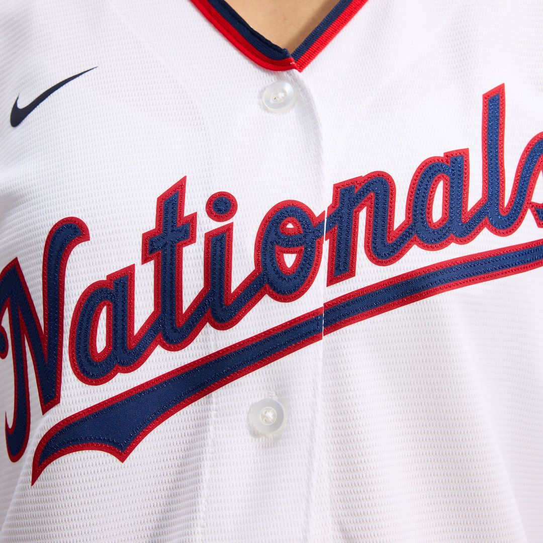Washington Nationals CJ Abrams Nike Women's Home Replica Player Jersey - White Team Jersey Sports Fan Apparel