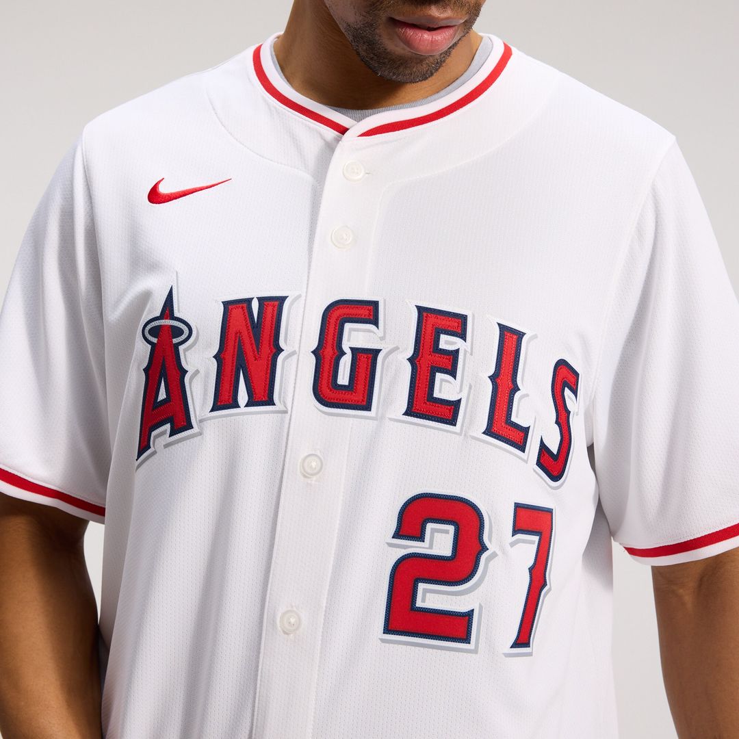 Los Angeles Angels Mike Trout Nike Home Limited Player Jersey - White Team Jersey Sports Fan Apparel
