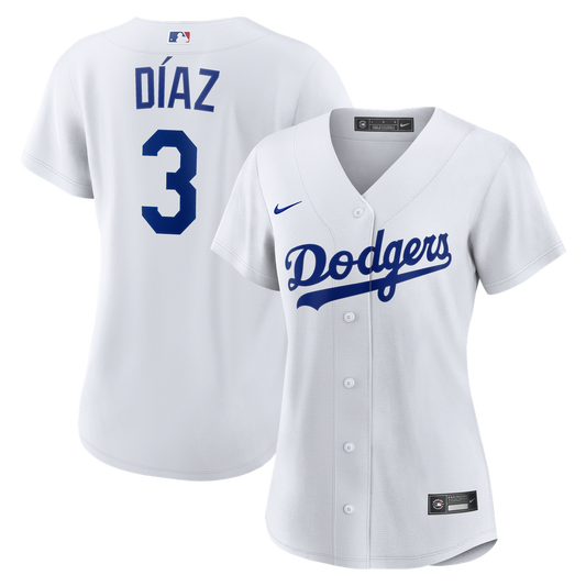 Los Angeles Dodgers Edwin Díaz Nike Women's Home Replica Jersey - White Team Jersey Sports Fan Apparel