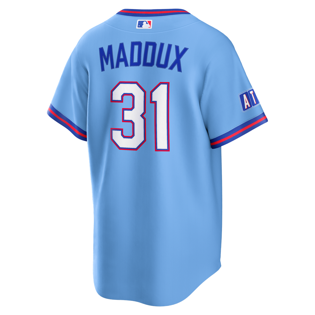 Atlanta Braves Greg Maddux Nike 2026 City Connect Stadium Jersey - Powder Blue Team Jersey Sports Fan Apparel
