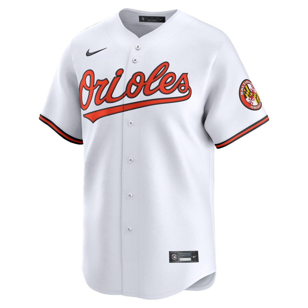 Baltimore Orioles Nike Home Limited Jersey - White Team Jersey Sports Fan Apparel