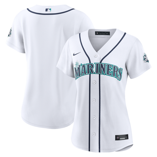 Seattle Mariners Nike Women's Home 50th Season Stadium Jersey - White Team Jersey Sports Fan Apparel
