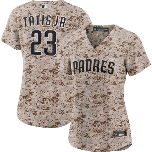 San Diego Padres Fernando Tatis Jr. Nike Women's USMC Alternate Replica Player Jersey - Camo Team Jersey Sports Fan Apparel