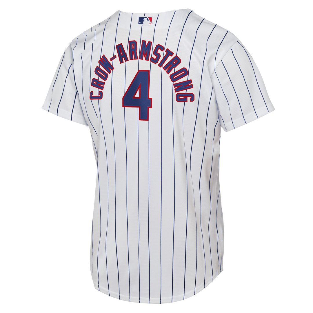 Chicago Cubs Pete Crow - Armstrong Nike Youth Home Replica Player Jersey - White Team Jersey Sports Fan Apparel