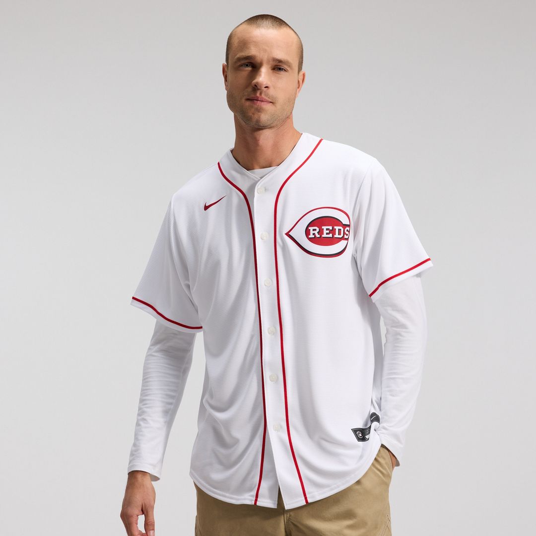 Cincinnati Reds Nike Home Replica Team Jersey - White Team Jersey Sports Fan Apparel