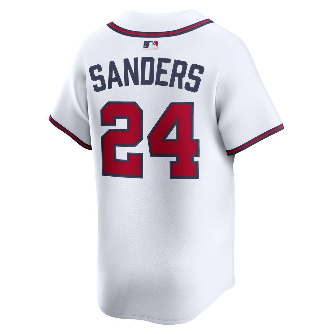 Atlanta Braves Deion Sanders Nike Limited Player Jersey - White Team Jersey Sports Fan Apparel