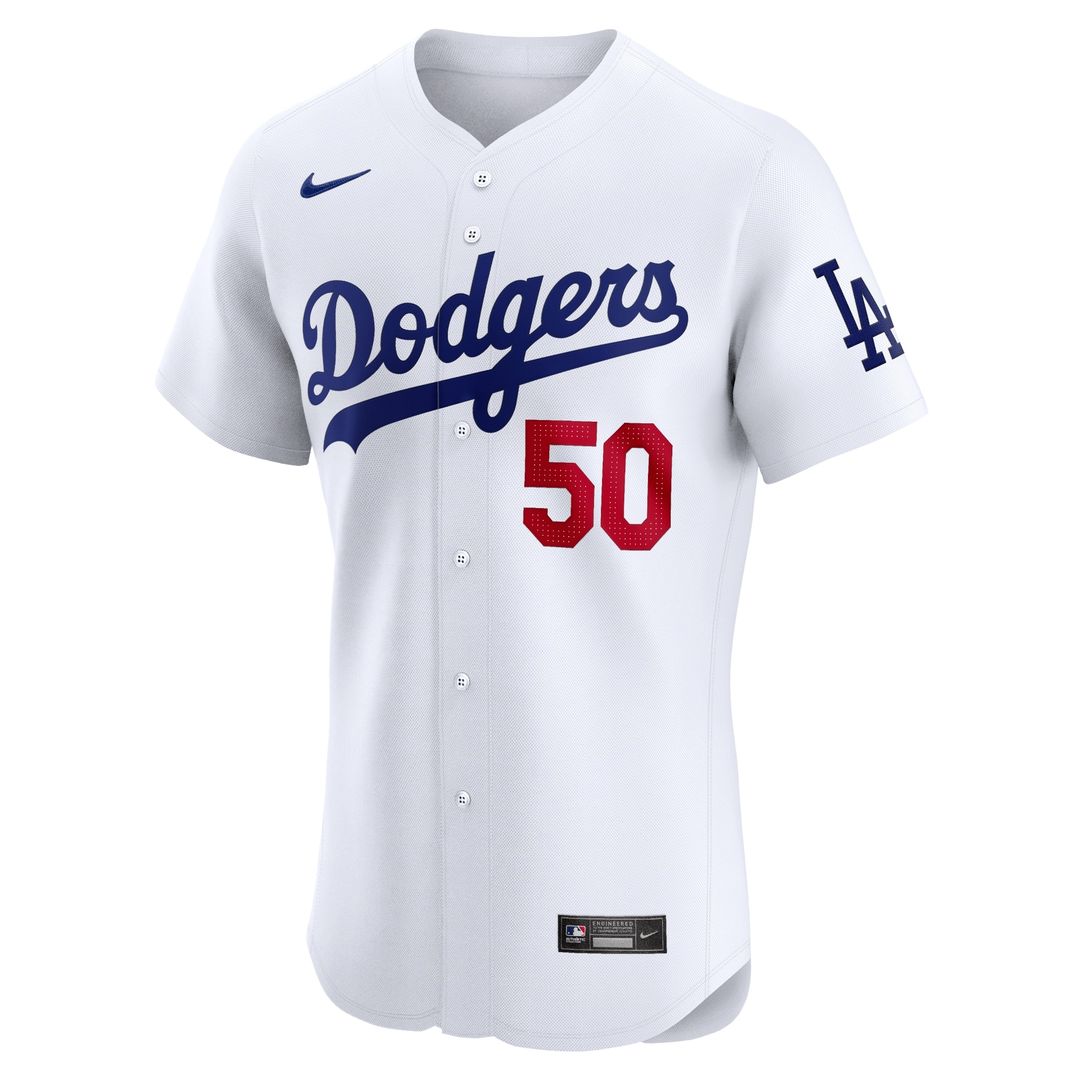 Los Angeles Dodgers Mookie Betts Nike Home Elite Jersey - White Team Jersey Sports Fan Apparel