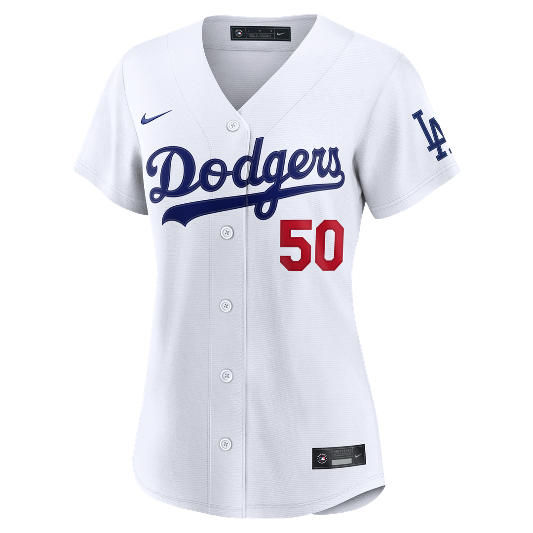 Los Angeles Dodgers Mookie Betts Nike Women's Home Stadium Jersey - White Team Jersey Sports Fan Apparel