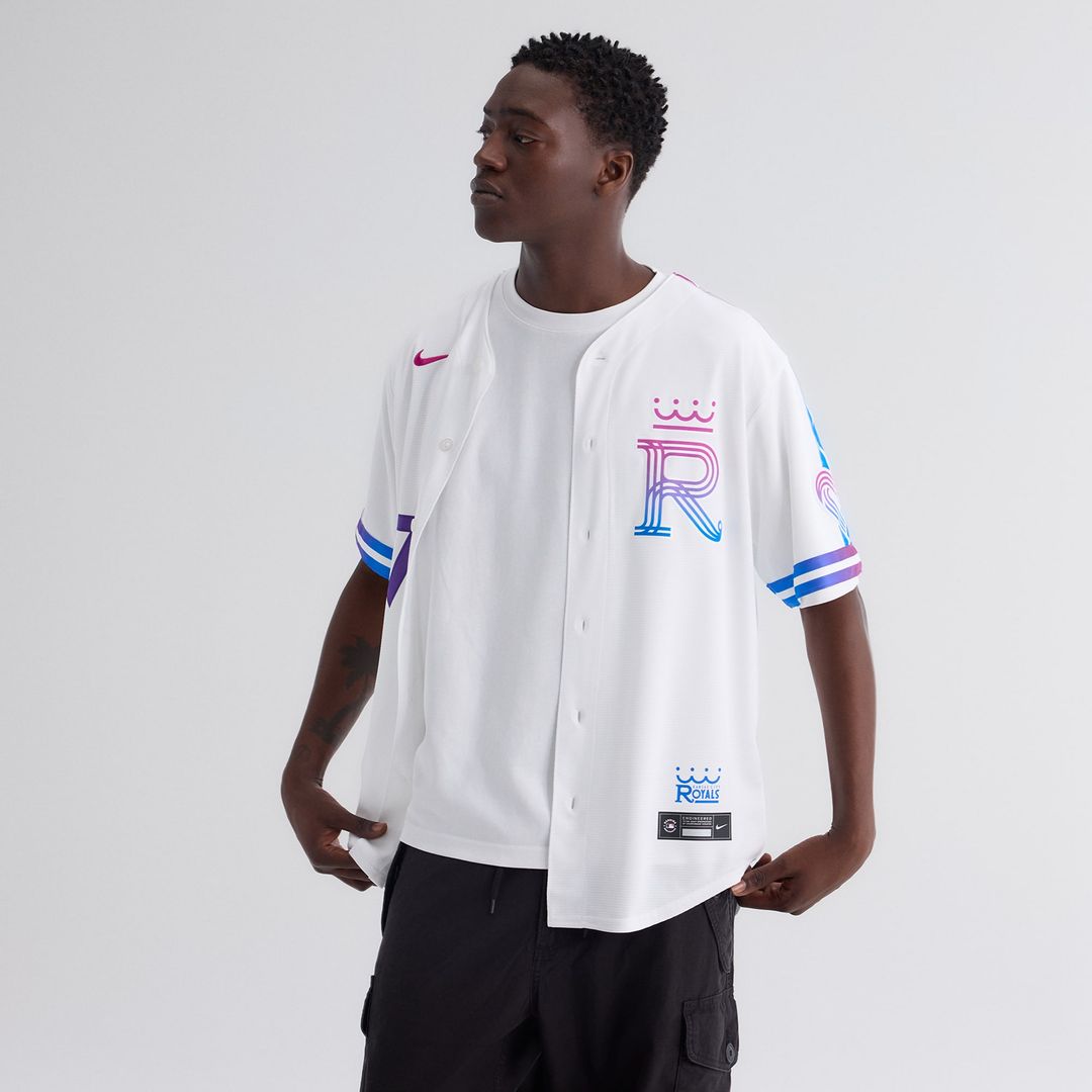 Kansas City Royals Bobby Witt Jr. Nike 2026 City Connect Stadium Jersey - White Team Jersey Sports Fan Apparel