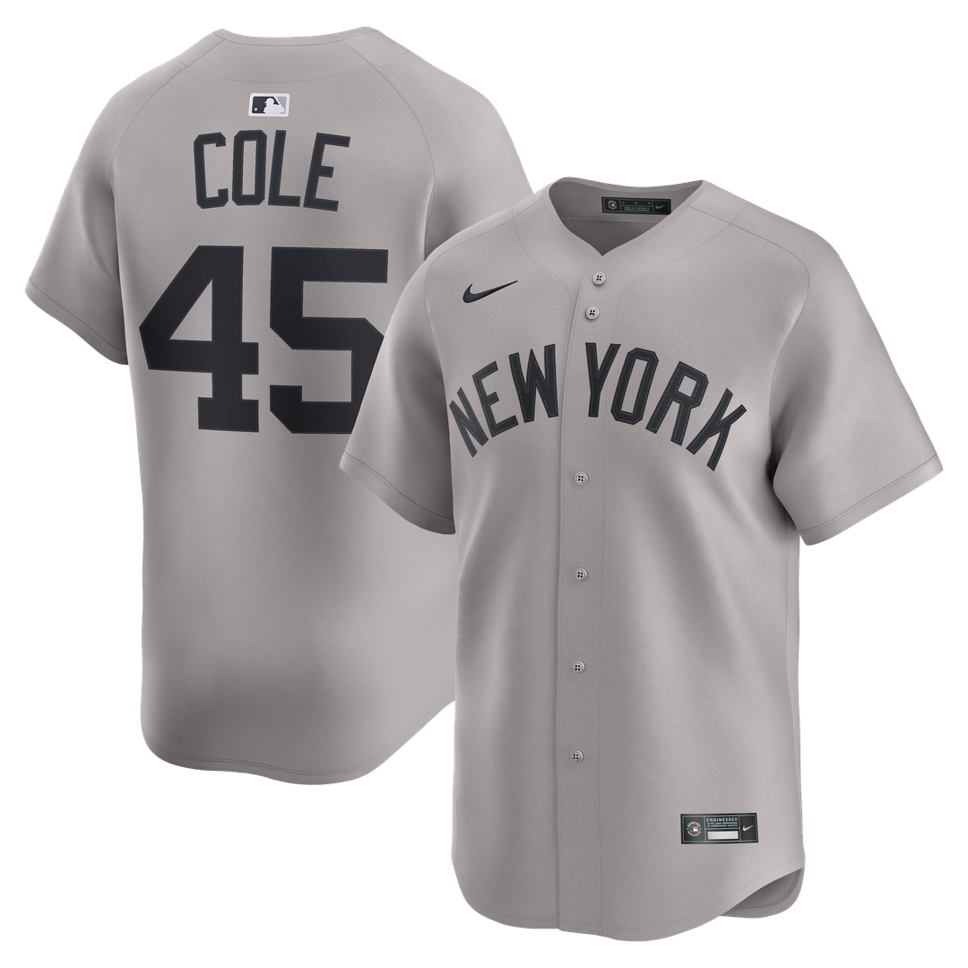 New York Yankees Gerrit Cole Nike Home Limited Player Jersey - White Team Jersey Sports Fan Apparel