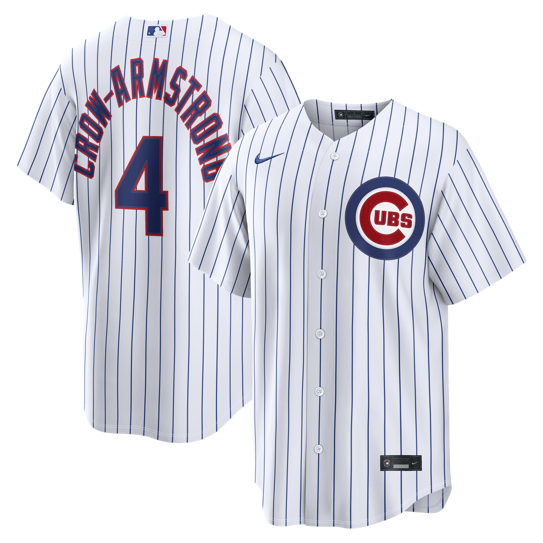 Chicago Cubs Pete Crow - Armstrong Nike Home Replica Jersey - White Team Jersey Sports Fan Apparel