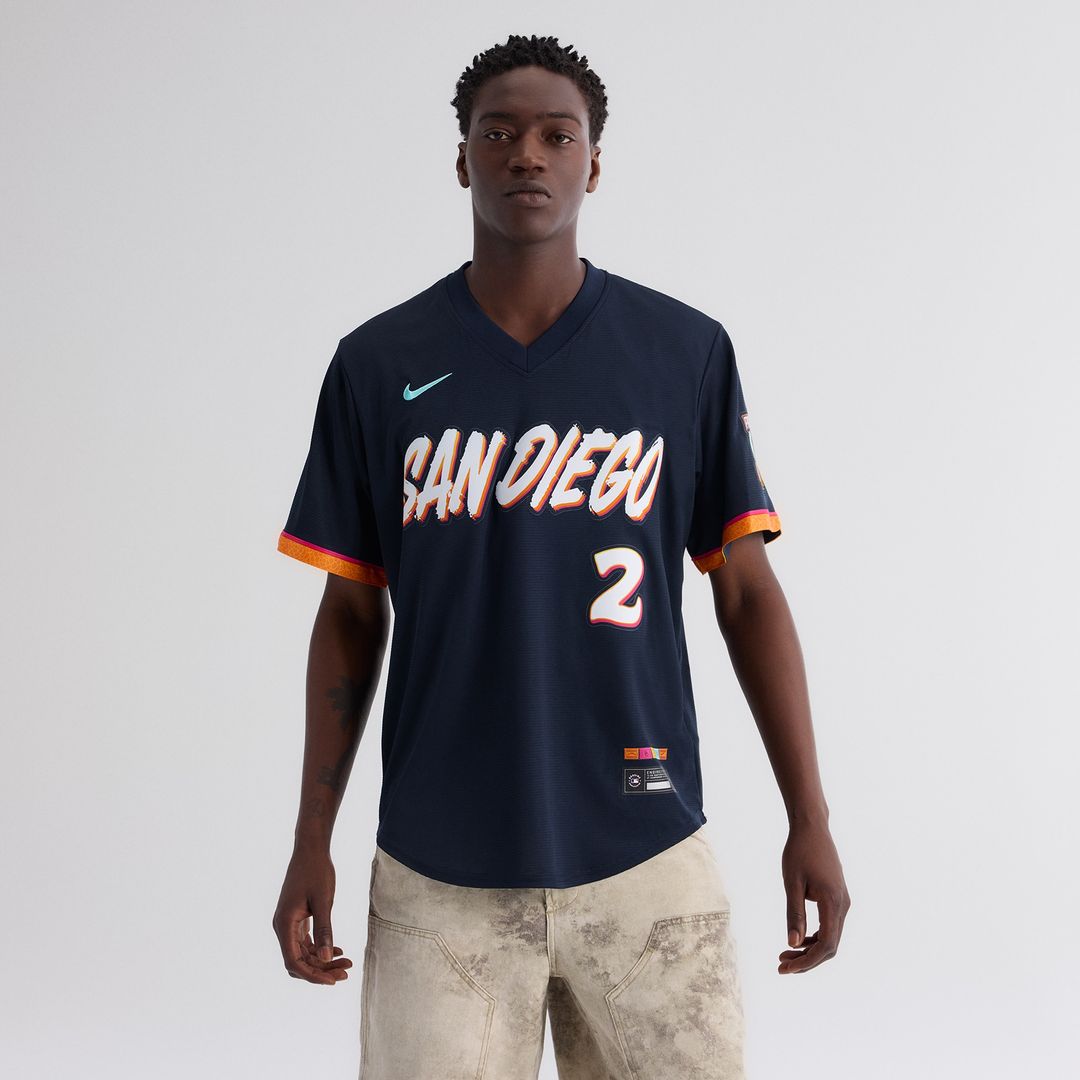 San Diego Padres Xander Bogaerts Nike 2026 City Connect Stadium Jersey - Obsidian Team Jersey Sports Fan Apparel