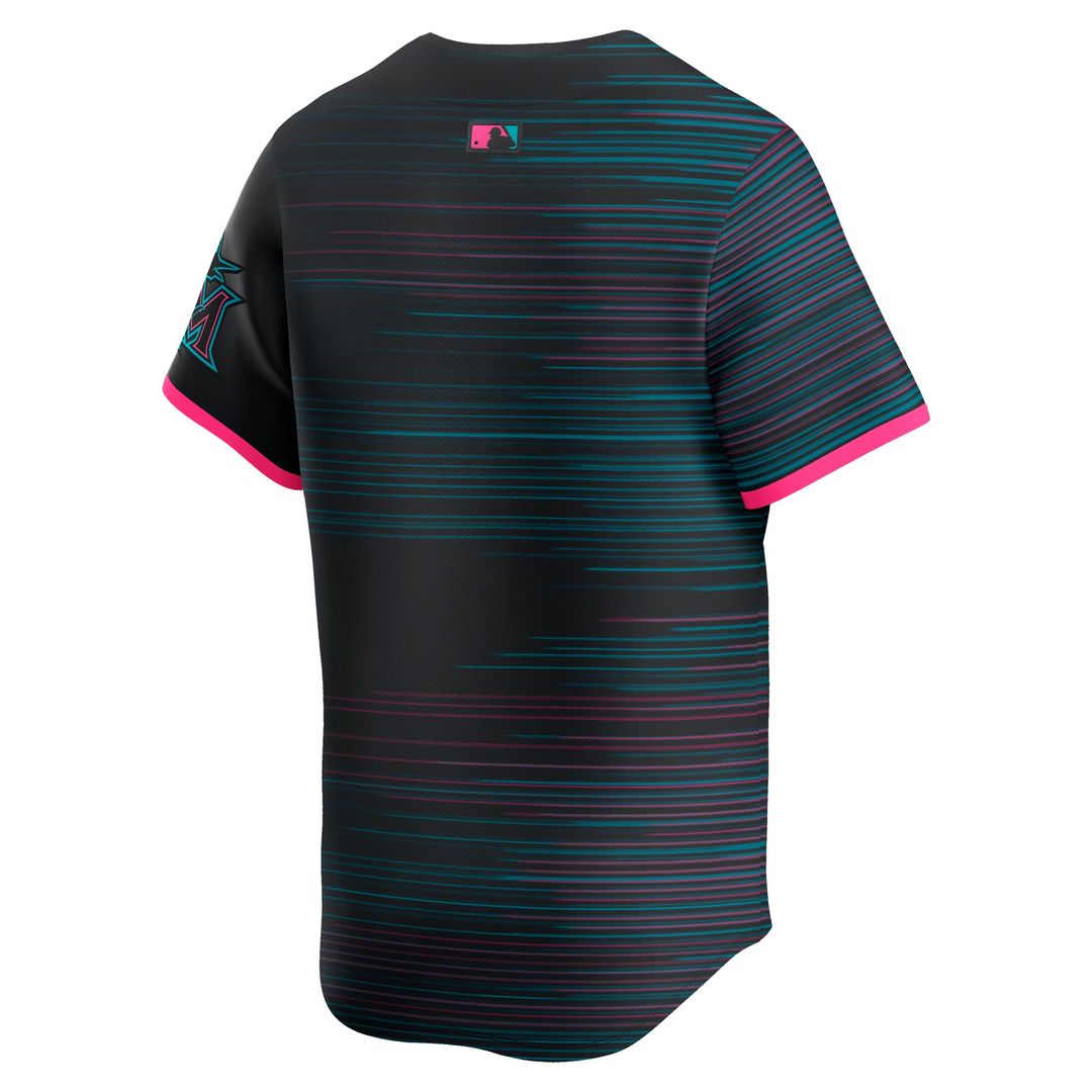 Miami Marlins Nike 2025 City Connect Limited Jersey - Black Team Jersey Sports Fan Apparel