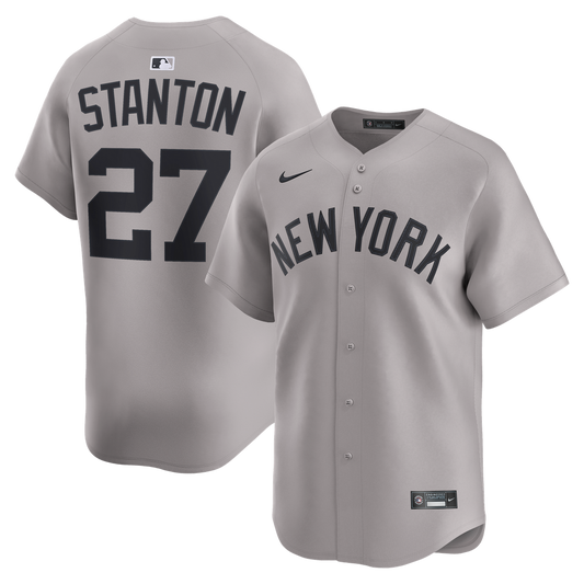 New York Yankees Giancarlo Stanton Nike Road Limited Jersey - Gray Team Jersey Sports Fan Apparel