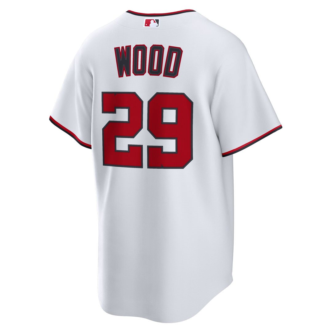 Washington Nationals James Wood Nike Home Replica Jersey - White Team Jersey Sports Fan Apparel
