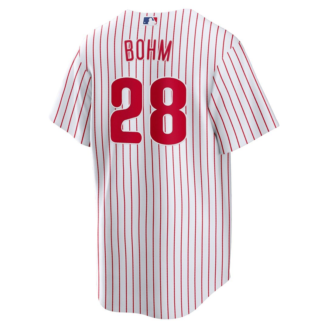 Philadelphia Phillies Alec Bohm Nike Home Replica Jersey - White Team Jersey Sports Fan Apparel