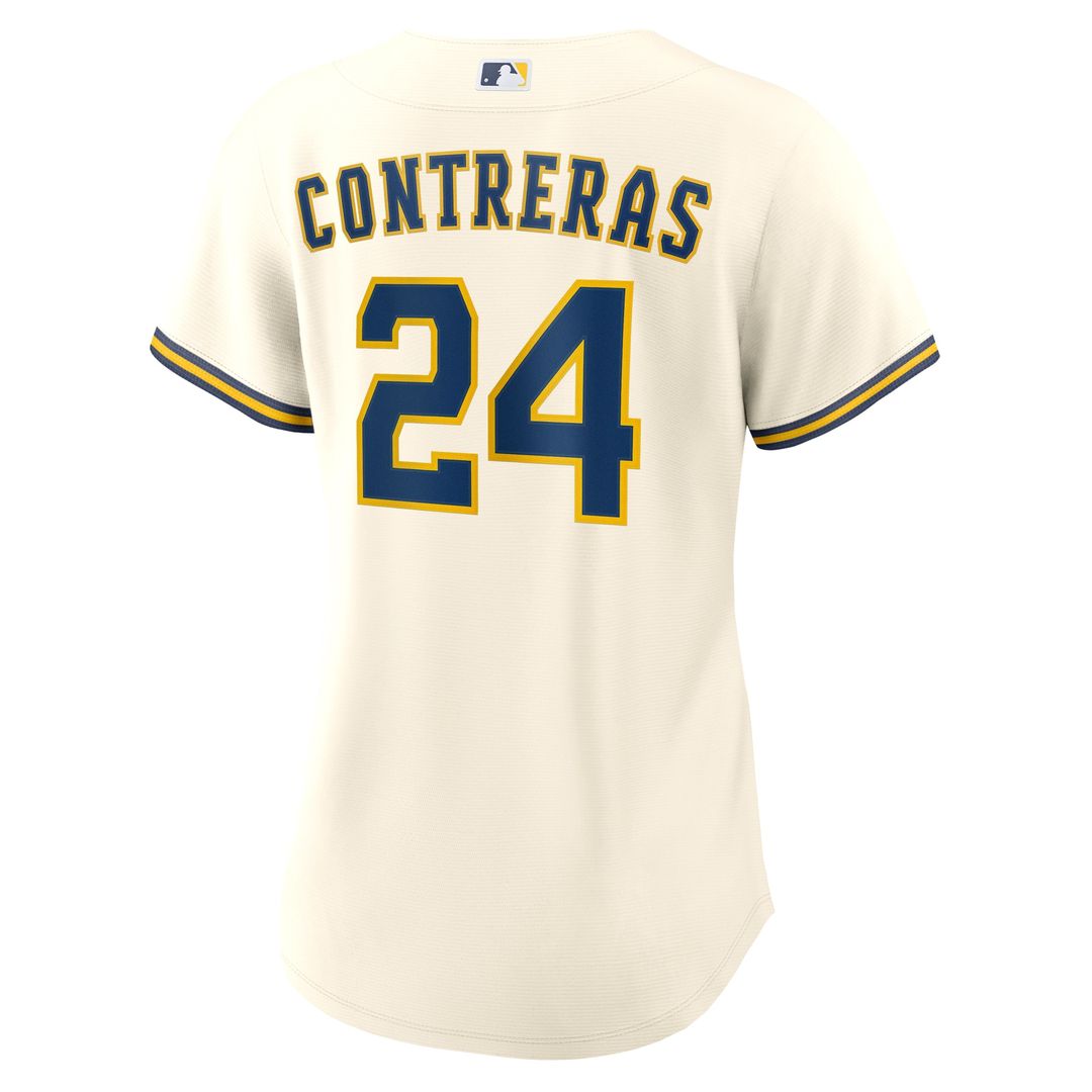 Milwaukee Brewers William Contreras Nike Women's Home Replica Jersey - Cream Team Jersey Sports Fan Apparel