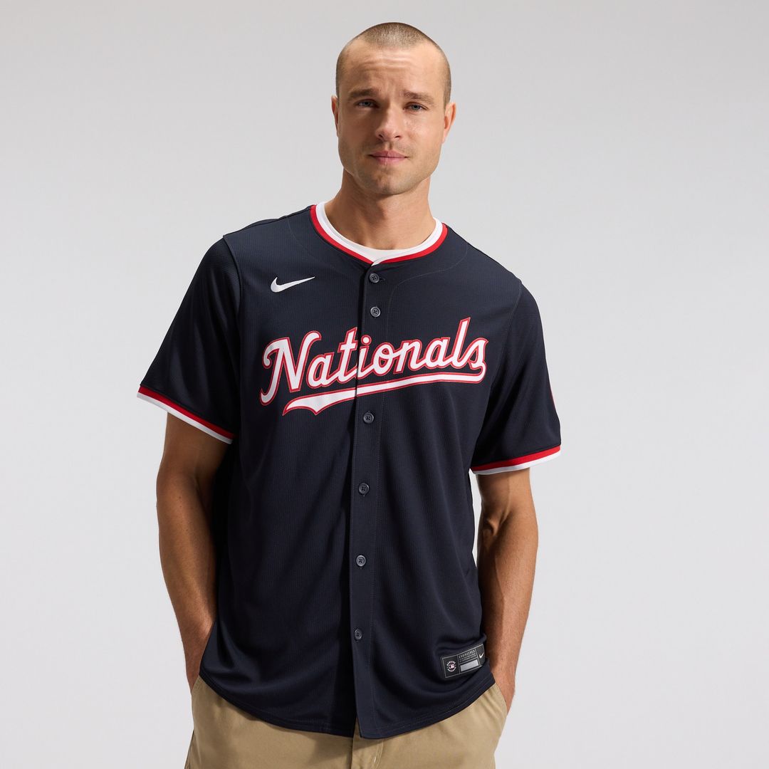 Washington Nationals James Wood Nike Alternate Limited Player Jersey - Navy Team Jersey Sports Fan Apparel