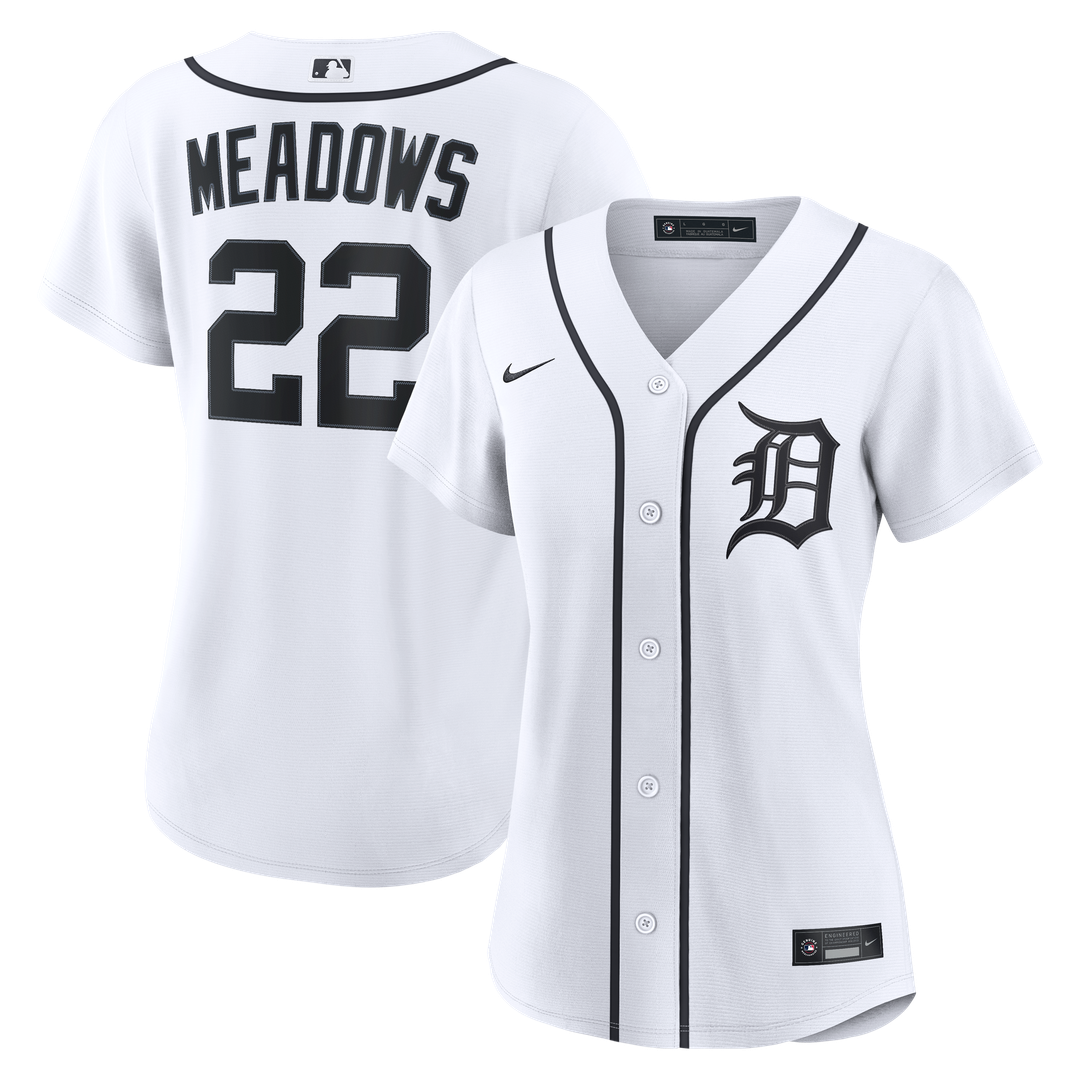 Detroit Tigers Parker Meadows Nike Women's Home Replica Jersey - White Team Jersey Sports Fan Apparel