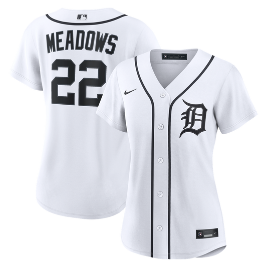 Detroit Tigers Parker Meadows Nike Women's Home Replica Jersey - White Team Jersey Sports Fan Apparel