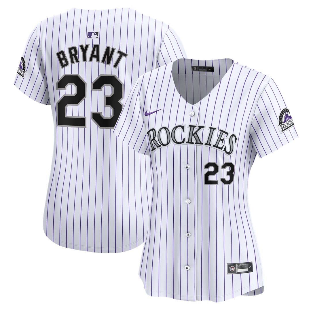 Colorado Rockies Kris Bryant Nike Women's Home Limited Player Jersey - White Team Jersey Sports Fan Apparel