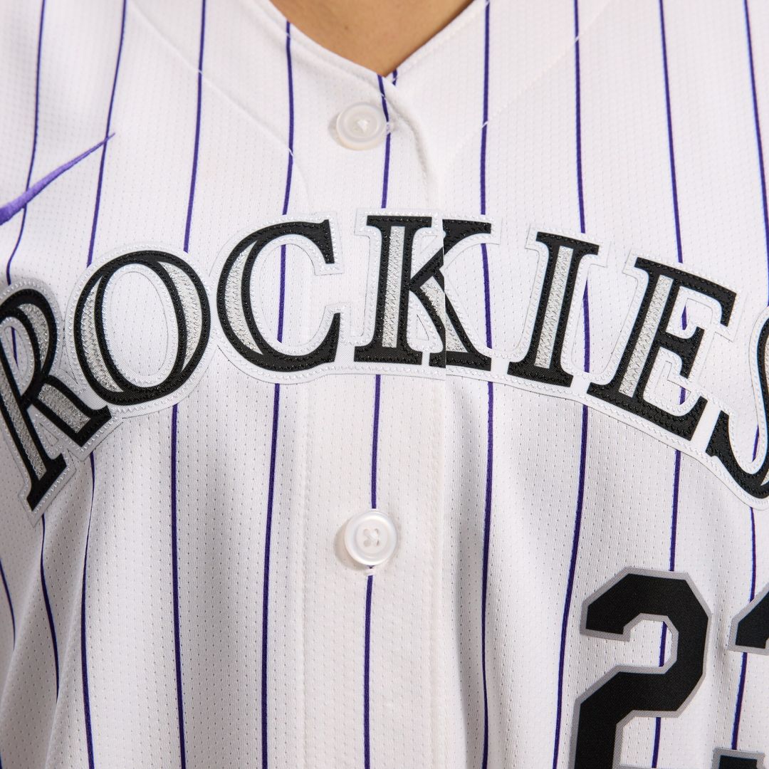 Colorado Rockies Kris Bryant Nike Women's Home Limited Player Jersey - White Team Jersey Sports Fan Apparel