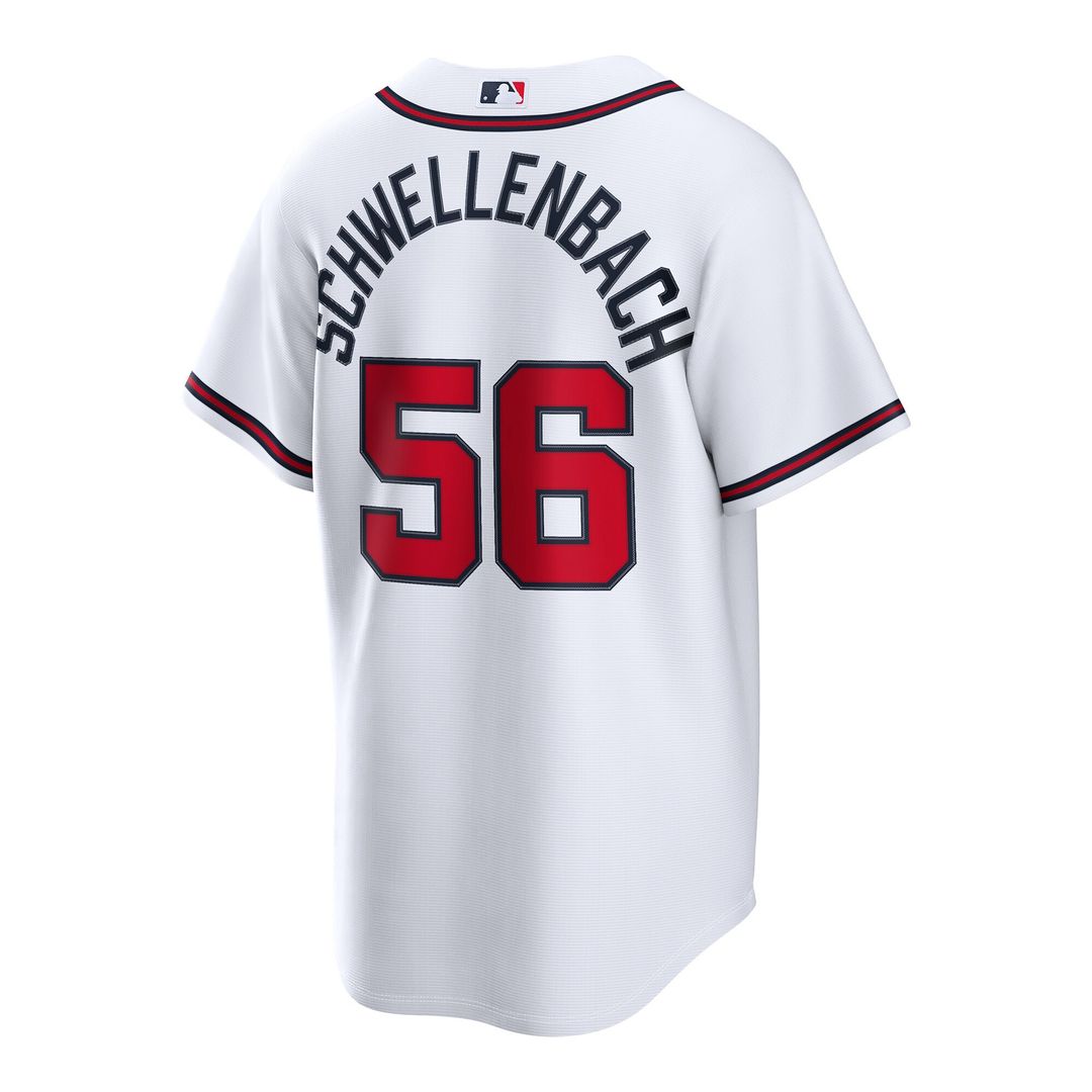 Atlanta Braves Spencer Schwellenbach Nike Home Replica Jersey - White Team Jersey Sports Fan Apparel