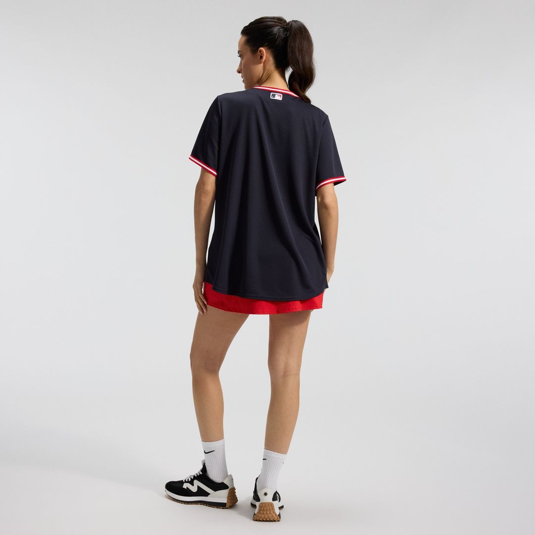 Cleveland Guardians Nike Women's Alternate Replica Jersey - Navy Team Jersey Sports Fan Apparel
