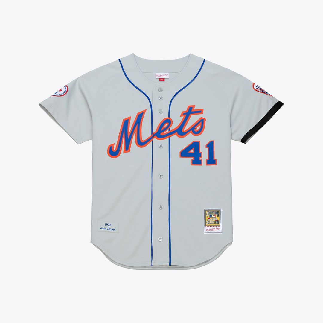 New York Mets Tom Seaver Mitchell & Ness 1976 Authentic Jersey - Gray Team Jersey Sports Fan Apparel