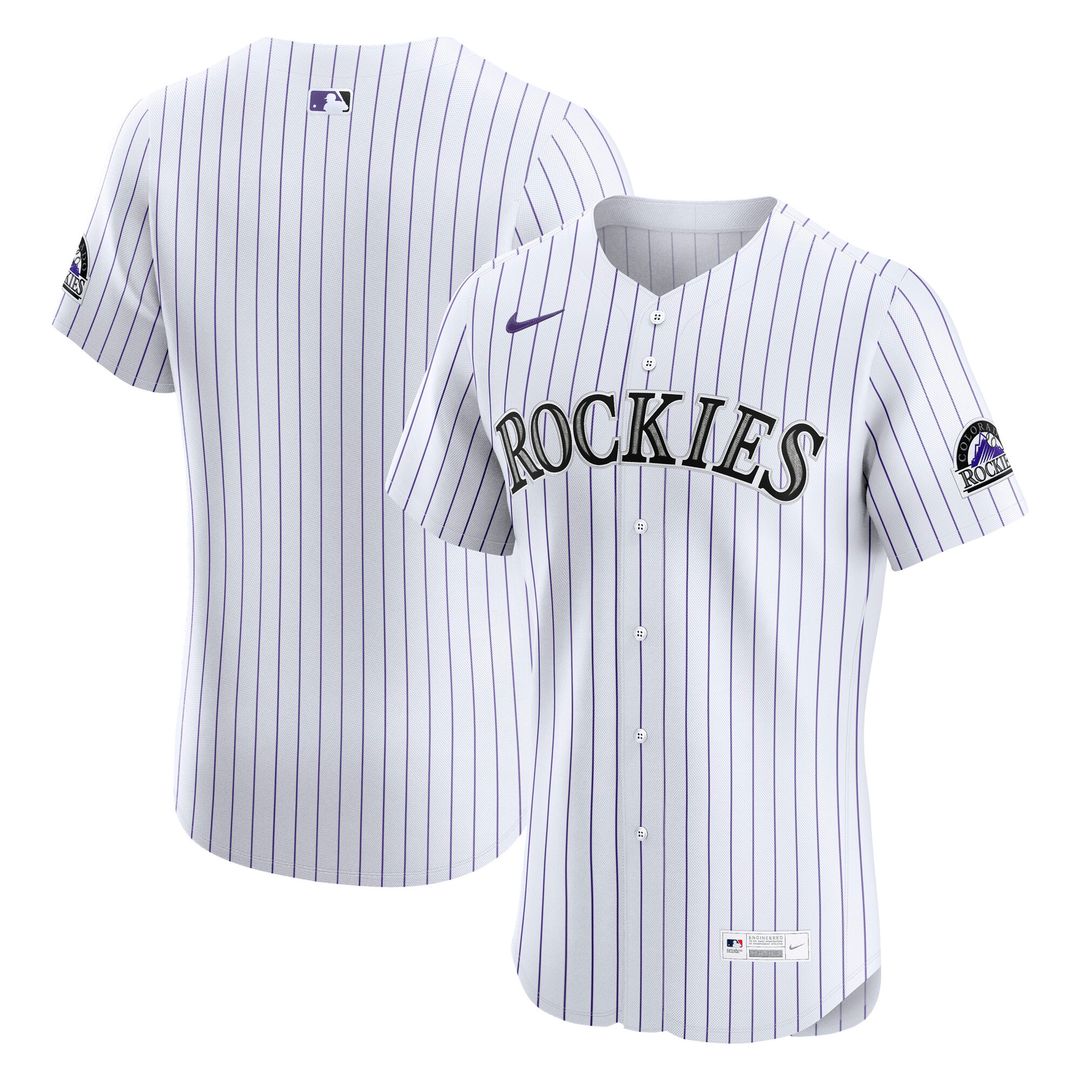 Colorado Rockies Nike Home Elite Jersey - White Team Jersey Sports Fan Apparel