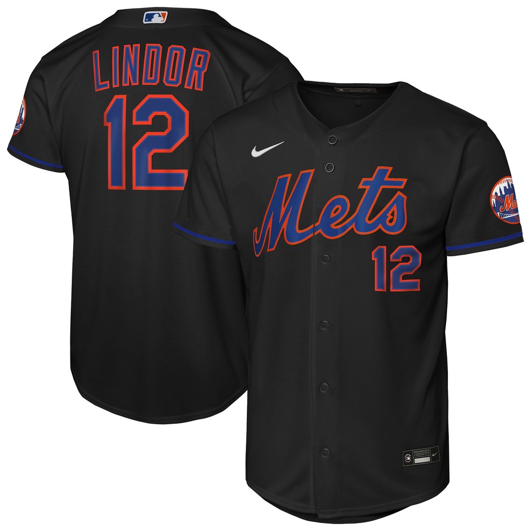 New York Mets Francisco Lindor Nike Youth Road Stadium Player Jersey - Gray Team Jersey Sports Fan Apparel