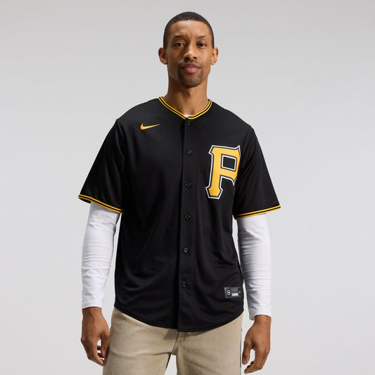 Pittsburgh Pirates Nike Alternate Replica Team Jersey - Black Team Jersey Sports Fan Apparel