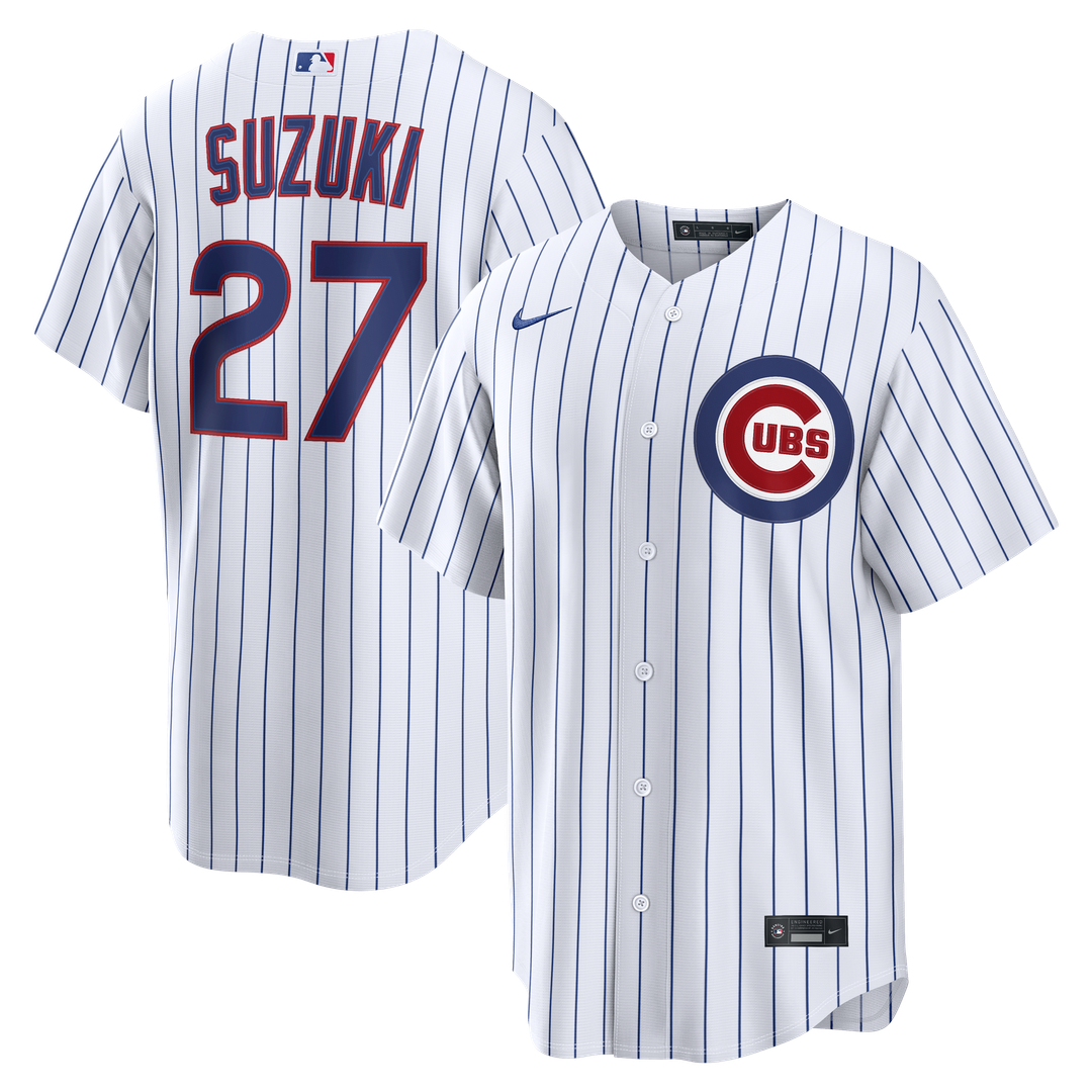 Chicago Cubs Seiya Suzuki Nike Home Replica Jersey - White Team Jersey Sports Fan Apparel