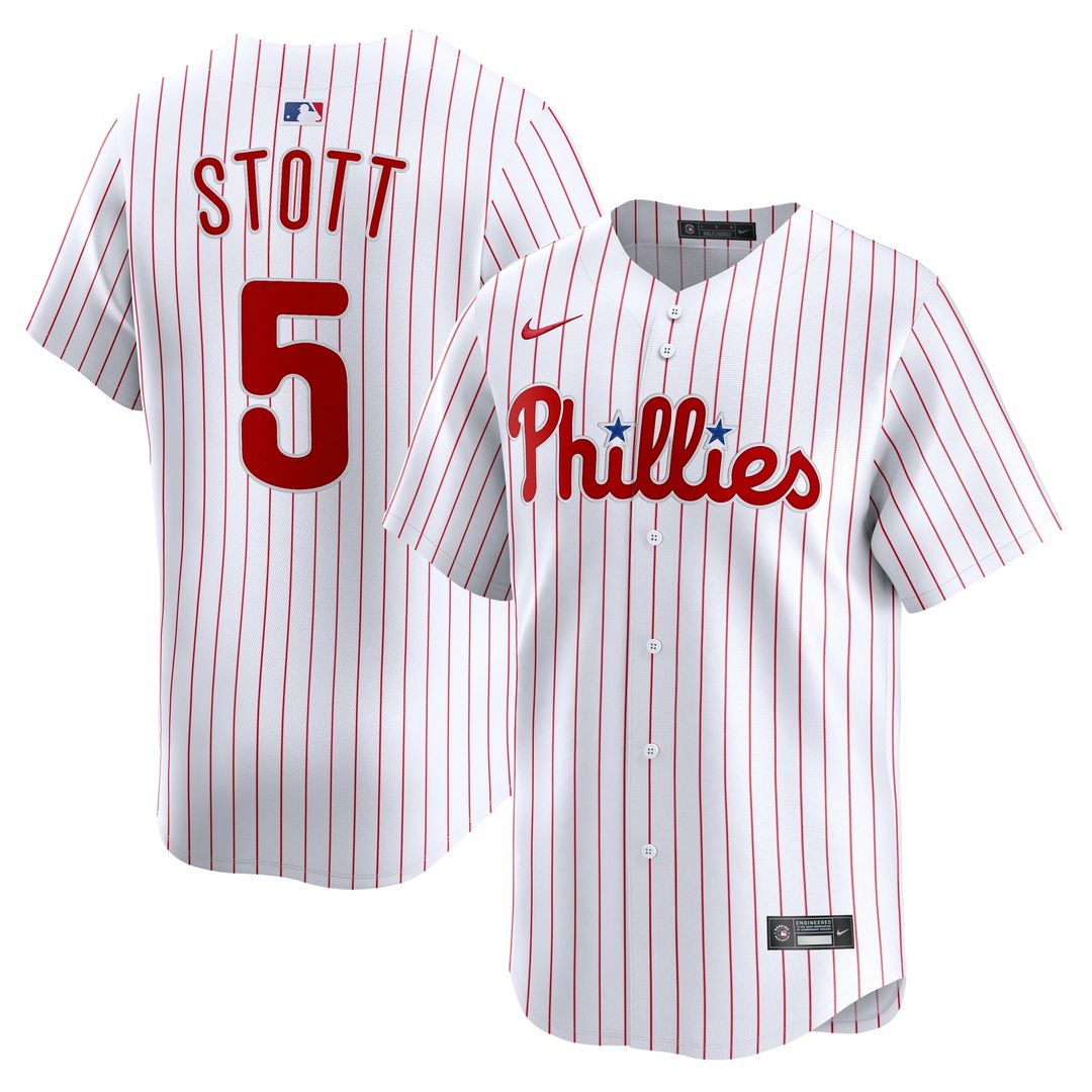 Philadelphia Phillies Bryson Stott Nike Home Limited Player Jersey - White Team Jersey Sports Fan Apparel