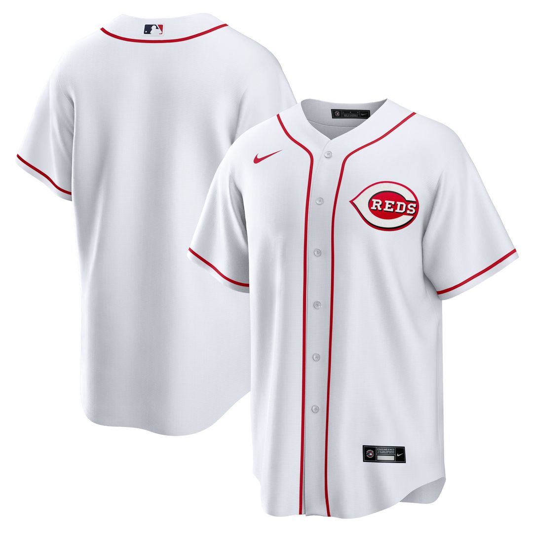 Cincinnati Reds Nike Home Blank Replica Jersey - White Team Jersey Sports Fan Apparel
