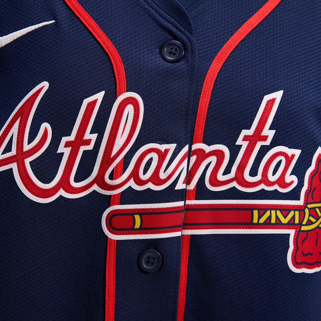 Atlanta Braves Ronald Acuña Jr. Nike Women's Alternate Limited Player Jersey - Navy Team Jersey Sports Fan Apparel