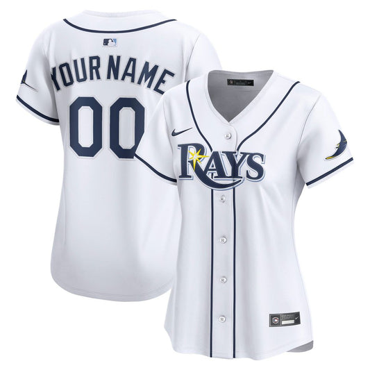 Tampa Bay Rays Nike Women's Home Limited Custom Jersey - White Team Jersey Sports Fan Apparel