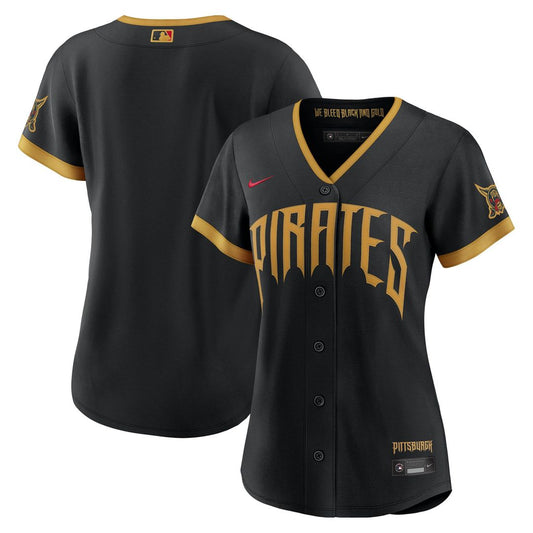 Pittsburgh Pirates Nike Women's 2026 City Connect Stadium Jersey - Black Team Jersey Sports Fan Apparel