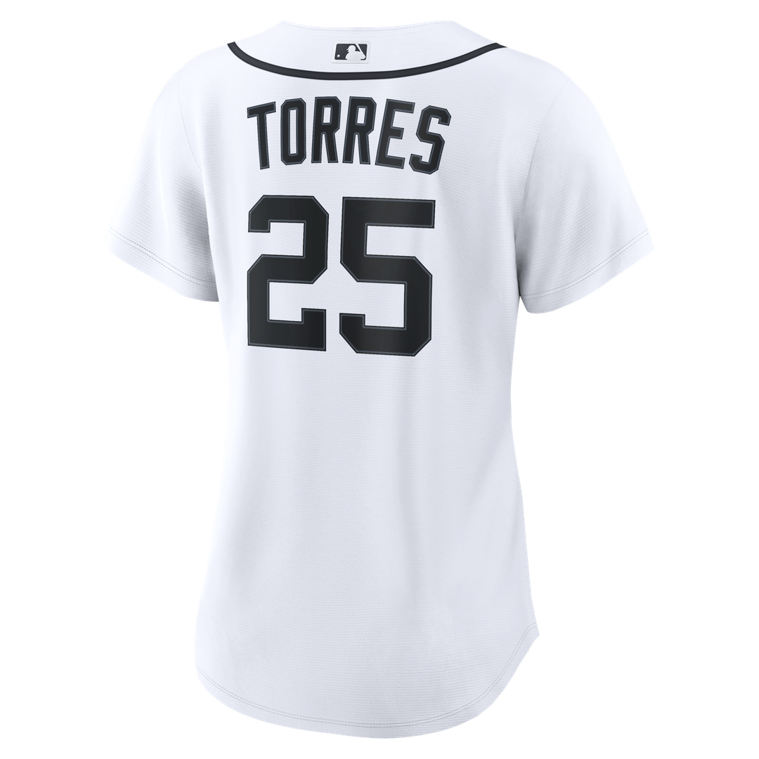 Detroit Tigers Gleyber Torres Nike Women's Home Replica Jersey - White Team Jersey Sports Fan Apparel