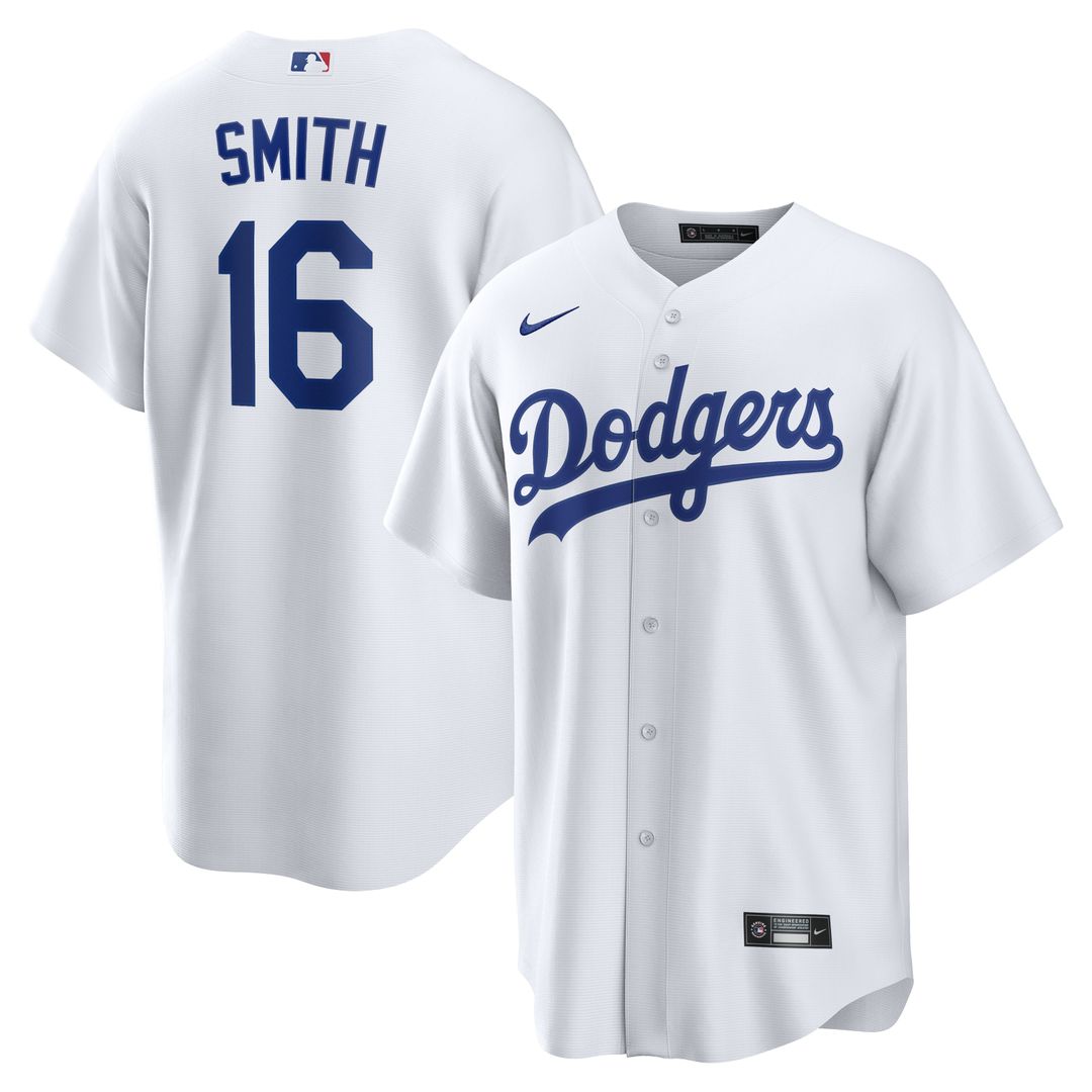 Los Angeles Dodgers Will Smith Nike Home Replica Jersey - White Team Jersey Sports Fan Apparel