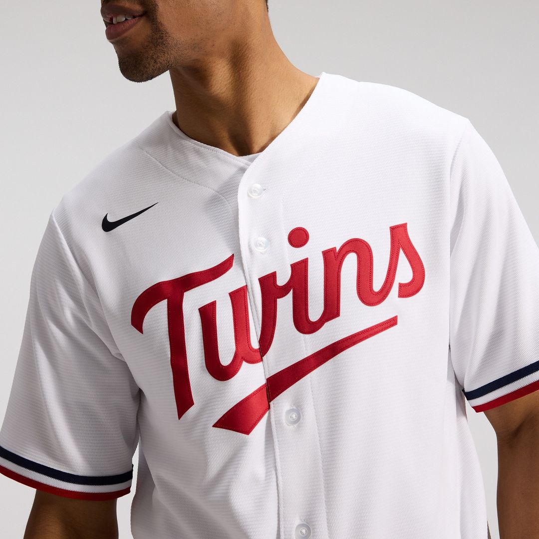 Minnesota Twins Nike Home Replica Team Jersey - White Team Jersey Sports Fan Apparel