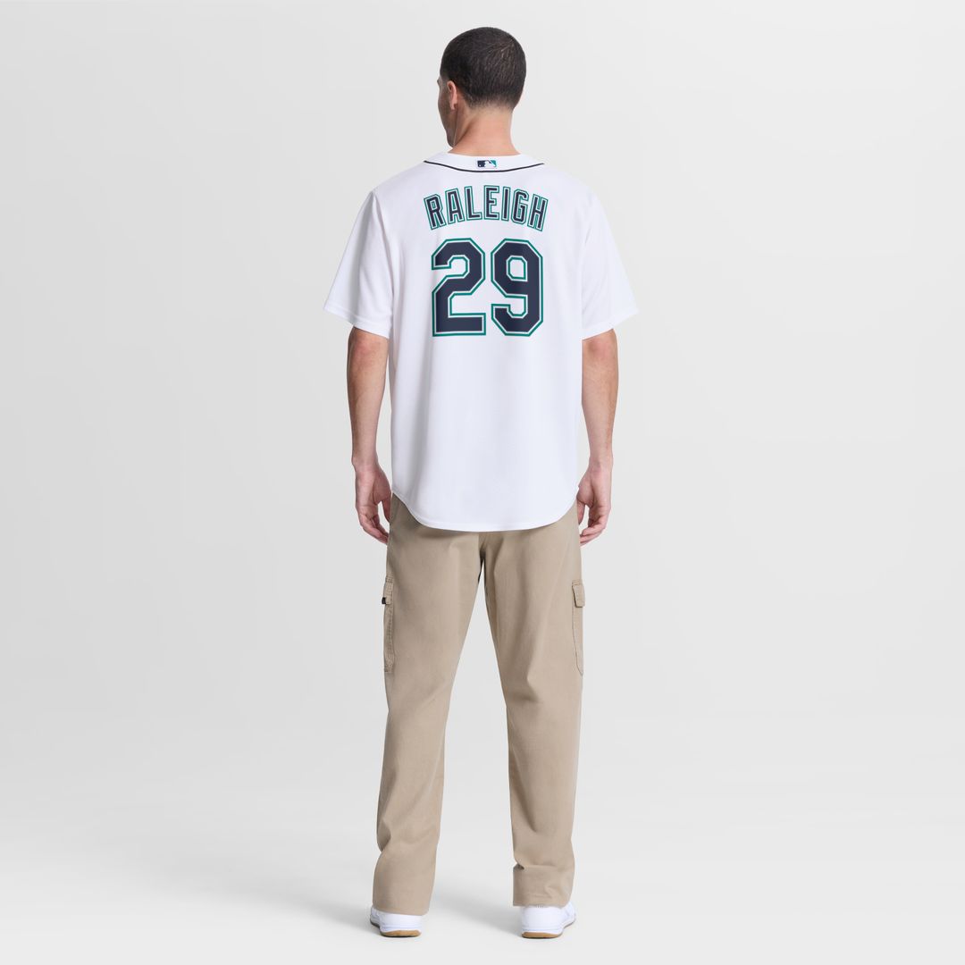 Seattle Mariners Cal Raleigh Nike Home Replica Jersey - White Team Jersey Sports Fan Apparel