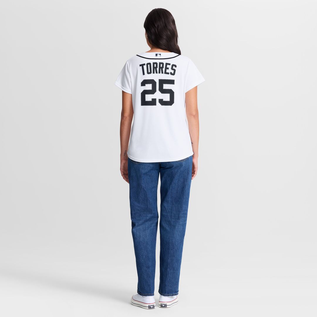 Detroit Tigers Gleyber Torres Nike Women's Home Replica Jersey - White Team Jersey Sports Fan Apparel