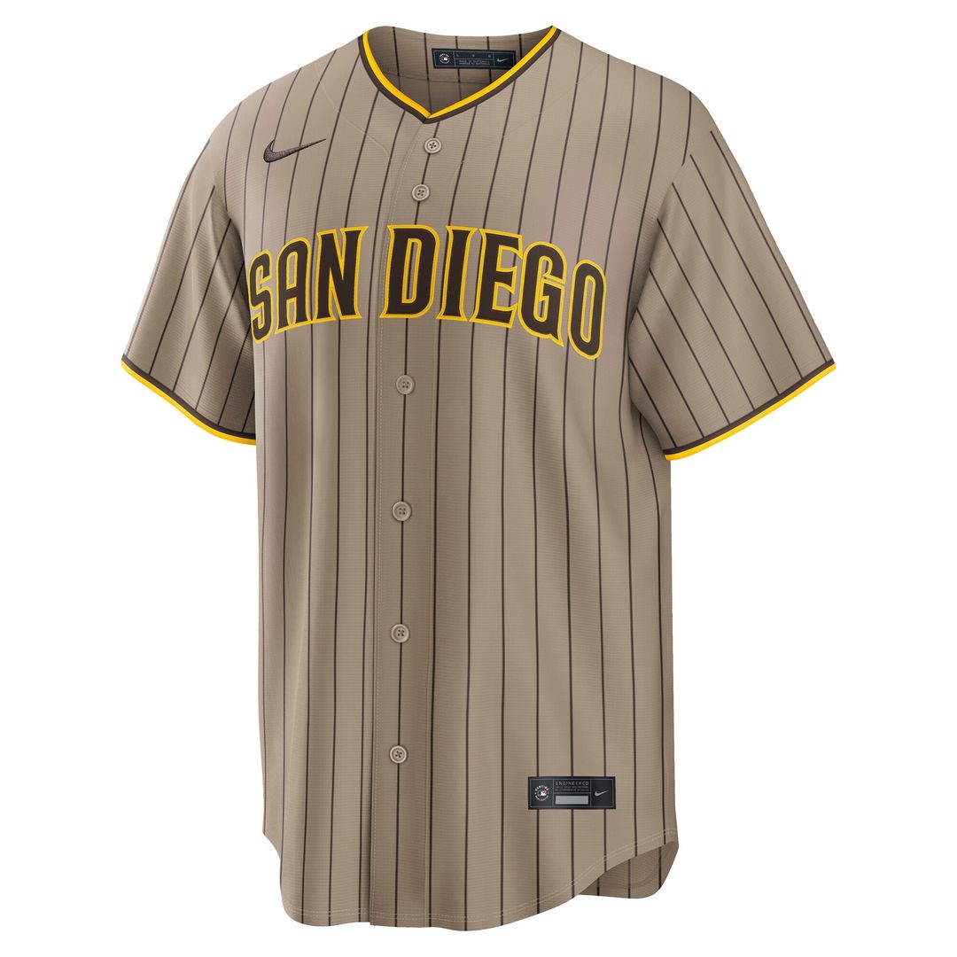 San Diego Padres Nike Alternate Replica Jersey - Sand Team Jersey Sports Fan Apparel