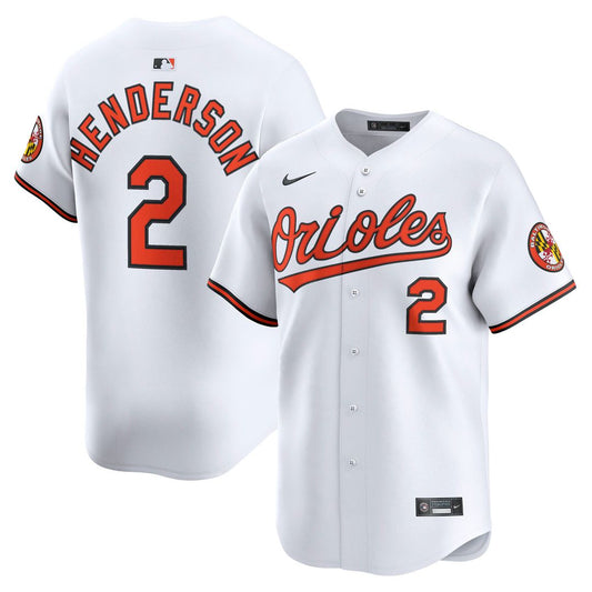 Baltimore Orioles Gunnar Henderson Nike Home Limited Player Jersey - White Team Jersey Sports Fan Apparel