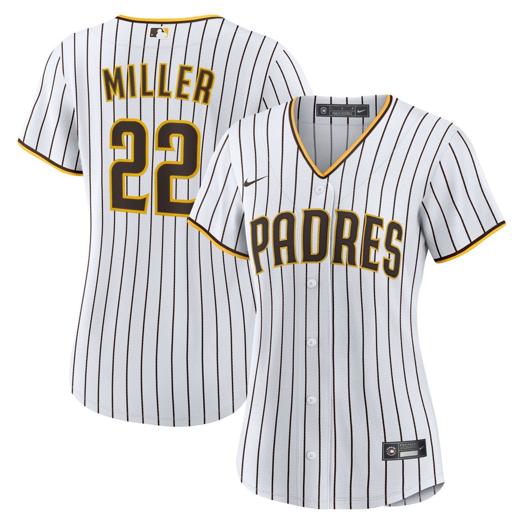 San Diego Padres Mason Miller Nike Women's Home Replica Jersey - White Team Jersey Sports Fan Apparel