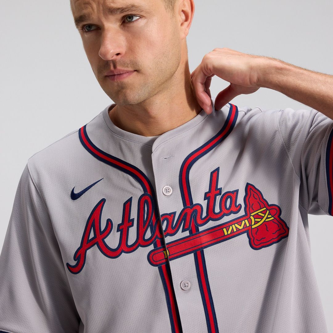 Atlanta Braves Ozzie Albies Nike Road Limited Player Jersey - Gray Team Jersey Sports Fan Apparel