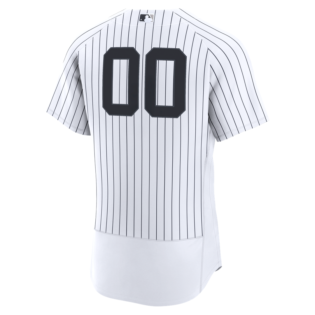 New York Yankees Nike Home Authentic Custom Jersey - White Team Jersey Sports Fan Apparel